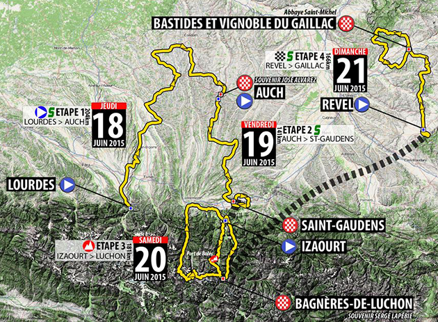 2015 Route du Sud map